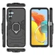 Чохол Fiji Ring для Samsung Galaxy M14 (M146) броньований бампер із кільцем підставкою чорний - зображення 3