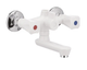 Смеситель для ванны PLAMIX из термопластика без шланга и лейки Omega-142 White PM0021 - изображение 1