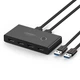 Комутатор KVM 2 In 4 UGREEN USB 3.0 Switch Box Black (30768) - зображення 1