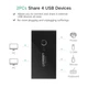 Комутатор KVM 2 In 4 UGREEN USB 3.0 Switch Box Black (30768) - зображення 5
