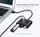 USB-хаб UGREEN розширювач із входом USB-A HUB адаптер (USB 3.0, 5 Gbps, 0.5m). Black - зображення 8
