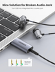 Внешняя звуковая карта UGREEN CM383 Audio Adapter USB 2.0 to 3.5mm Grey (80864) - изображение 4