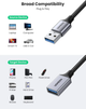 Кабель USB 3.0 Ugreen US115 с нейлоновой оплеткой 5Gbs 1m Black (10495) - изображение 6