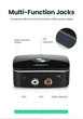 Аудио адаптер Bluetooth 5.0 UGREEN AUX receiver 2RCA + 3.5 mm Черный (10399) - изображение 4