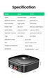 Аудио адаптер Bluetooth 5.0 UGREEN AUX receiver 2RCA + 3.5 mm Черный (10399) - изображение 11