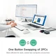 Концентратор KVM UGREEN US216 Switch Box 2in-4out USB 2.0 Black (30767) - зображення 5