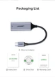 Адаптер Gigabit Ethernet UGREEN CM199 LAN 1000 Мбит/с TYPE-C to RJ45 Black (50737) - изображение 11
