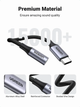 Переходник USB Type-C to 3.5 mm Ugreen AV161 с DAC chip аудиоадаптер для наушников Space Grey (80154) - изображение 8