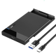Внешний корпус для HDD/SSD UGREEN US221 карман для дисков 2.5 SATA III USB 3.1 Type-C Black (50743) - изображение 1
