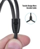 Кабель аудіо Ugreen AV116 AUX 3.5 mm to 2RCA 0.5m Чорний (20779) - зображення 7