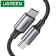 Кабель Type-C UGREEN US316 для быстрой зарядки iPhone 16 15 MacBook iPad Pro PD100W 5A 1m Black (70427) - изображение 1