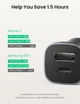 Автомобильное зарядное устройство Ugreen CD130 PD и QC3.0 20W Серый (30780) - изображение 6