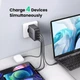 Зарядное устройство GaN X 100W Ugreen CD226 Fast Charger 4 USB PD QC3.0 QC4.0 FCP 3C1A Black (40747) - изображение 3