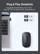 Бездротова миша UGREEN MU001 безшумна 4000 DPI для MacBook Black (90372) - зображення 7