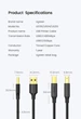 Кабель USB Type-B USB 2.0 Ugreen 20846 для принтера, сканера, МФУ Black - зображення 9