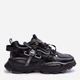 Sneakersy damskie na wysokiej platformie GOE MM2N4014 38 Czarne (5905677886580) - obraz 1