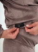 Спортивний костюм для вагітних і годуючих (штани з високим бандажним поясом, худі з секретом для годування) - Бежевий велюр 4XL - зображення 4