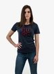 Футболка жіноча BOSS RELAXED-FIT T-SHIRT IN COTTON JERSEY WITH LOGO B-1076NV S - зображення 1