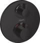 Наружная часть термостата для душа HANSGROHE Ecostat S 15758670 черный матовый 2 потребителя - изображение 1