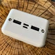 Зовнішній акумулятор павербанк з бездротовою зарядкою ACL E335 Powerbank 30000mAh з комплектом шнурів білий 1108 - зображення 6