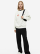 Чоловічий світшот Relaxed Fit H&M (56196) L Білий - зображення 3