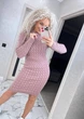 Жіноча вʼязана сукня CHERRY, колір Темна пудра розмір One Size - изображение 7