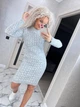 Жіноча вʼязана сукня CHERRY, колір Сірий розмір One Size - зображення 7
