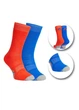Шкарпетки гірськолижні дитячі McKinley New ROB JRS 31-34 (2 пари) Red/Blue Royal - зображення 1