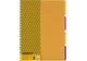 Книга канцелярська на спіралі А4 120 аркушів # офсет OPTIMA Adamant 20843-05 пластикова обкладинка з розділювачами та перфорацією, жовта /O20843-05/ - зображення 1