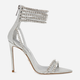 Sandały damskie z cyrkoniami Steve Madden Bonjour Sandal SM11002586-751 36 22.2 cm Srebrne (8720857110685) - obraz 1