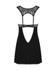 Сексуальная сорочка бебидолл и стринги Obsessive Donna Dream babydoll Черная M/L - изображение 6