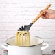 Кухонній набор Кitchen set Силиконовый с бамбуковой ручкой 11 предметов Черный в подставке арт 36365 - изображение 9