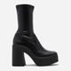 Botki damskie na słupku Steve Madden Low Phoenix Bootie SM11002629-001 38 23.8 cm Czarne (8720857131123) - obraz 1