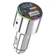 Автомобільний FM-трансмітер модулятор Proove FM Launcher Power Drive 30W (PD+QC3.0) Type-C+USB | Silver - зображення 1