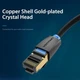 Патч Корд Мережевий Кабель LAN Vention Cat8 Ethernet SFTP Patch Cable RJ45 to RJ45 до 40 Гбіт/сек| 2.0м | Чорний - зображення 3