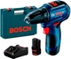 Аккумуляторный шуруповерт Bosch Professional GSR 12V-30 + 2 акк 12 В 2.0 Ah + ЗУ + кейс (06019G9000) - изображение 1