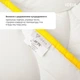 Одеяло ПОПКОРН зимнее ТМ IDEIA 200x220 см с кукурузным наполнителем пл 400 гр/м2 белая - изображение 5