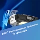 Ліхтарик COB RUNNING LAMP на кепку, Type-C акумуляторний 500мАч COB + XPG світильник, ліхтар на козирок, сумку, чорний - зображення 4