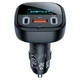 Автомобільний зарядний пристрій Acefast B5 101W (2C+A) Metal Car Charger With OLED Smart Display (AFB5B) - зображення 1