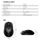 Бездротова миша Fantech W191 | 2.4G, 1600dpi | для пк та ноутбуків black - зображення 4