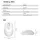 Беспроводная мышь Fantech W191 | 2.4G, 1600dpi | для пк и ноутбуков white - изображение 3