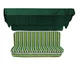 Комплект подушек для качелей eGarden Verrano 170x110x6 темно-зеленый тент 120x200 - изображение 1