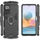 Ударопрочный чехол Transformer Ring for Magnet для Xiaomi Redmi Note 10 Pro / 10 Pro Max Черный / Soul Black Без бренда - изображение 3