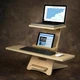 Регульована дерев'яна підставка для роботи стоячи з ноутбуком STANDING-DESK - зображення 2