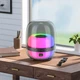 Портативная Bluetooth колонка Hoco BS58 со светомузыкой прозрачно-черная - изображение 2