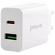Сетевое зарядное устройство Proove Rapid 20W Adapter Type C + USB White - изображение 2