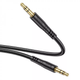 Аудіокабель HOCO UPA24 3.5mm male to 3.5mm male, nylon braid, 1m, Black 6931474789136 - зображення 4