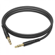 Аудіокабель HOCO UPA24 3.5mm male to 3.5mm male, nylon braid, 1m, Black 6931474789136 - зображення 5