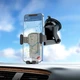 Автотримач для телефону HOCO CA104 vertical and horizontal telescopic gravity vehicle holder Black Metal Gray. - зображення 7