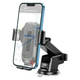 Автотримач для телефона з БЗП HOCO HW3 Wise automatic induction wireless fast charging car holder(center console) Black (6931474791849) - изображение 4